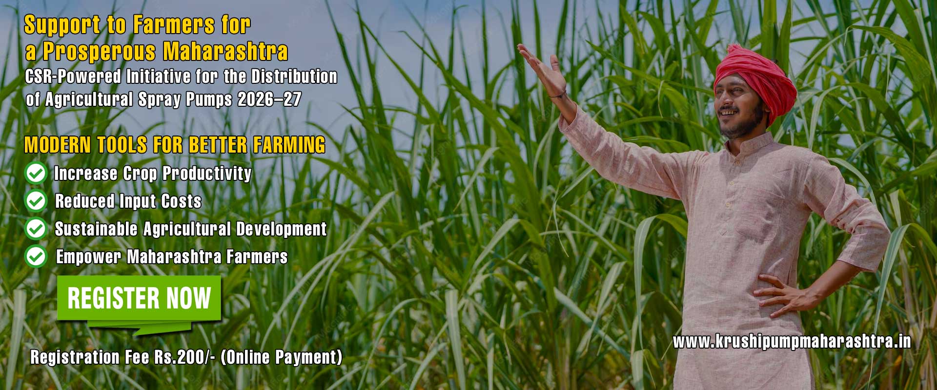 Maharashtra Agricultural Spray Pump Distribution Campaign 2026–27, Kolhapur, Maharashtra, India